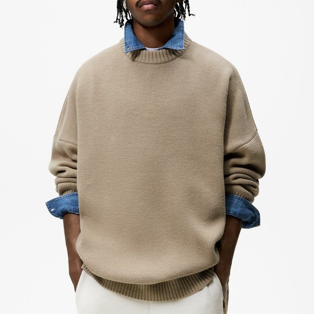 Zara Oversized Wool Blend Sweater